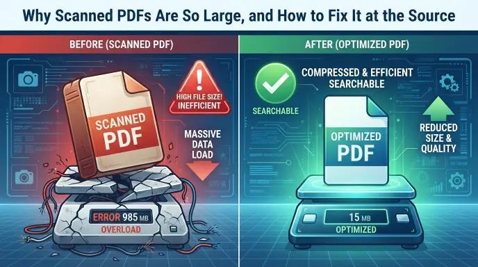 Why Scanned PDFs Are So Large and How to Fix It at the Source