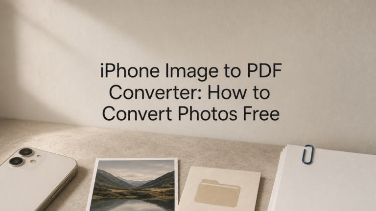 iPhone Image to PDF Converter: 3 Free Built-In Ways to Turn Photos Into PDFs